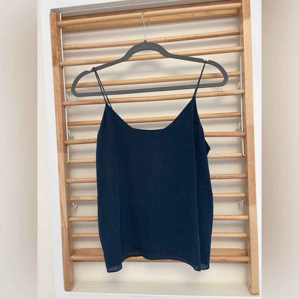 Everlane 100% silk cami in Navy